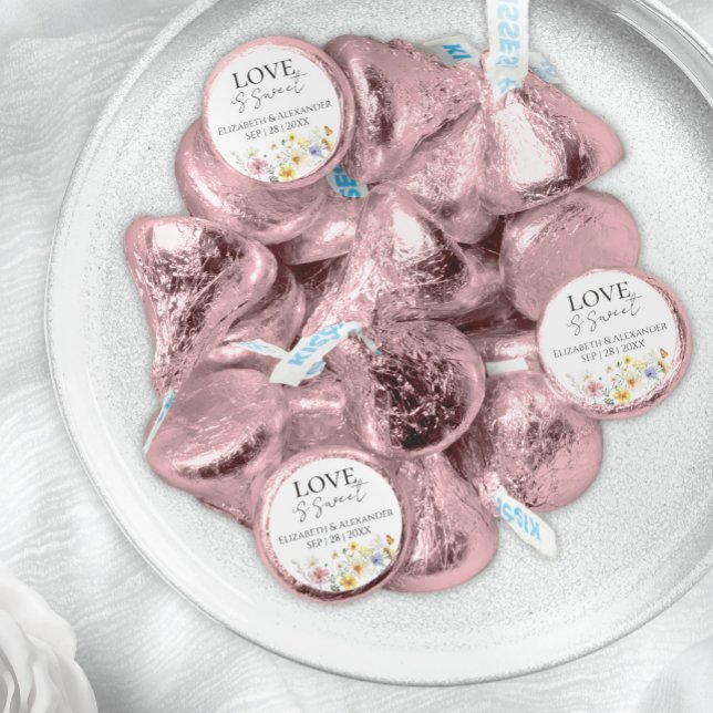 Boho Wedding Love and thanks Hershey®'s Kisses® (Creator Uploaded)