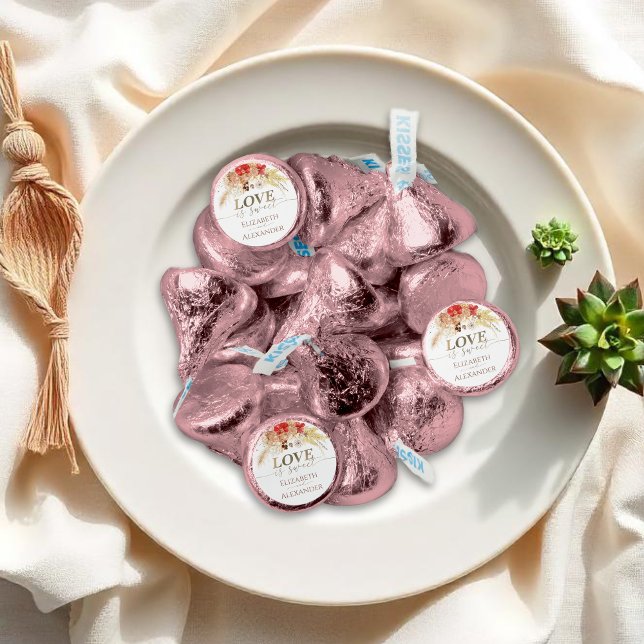 Boho Wedding Love is sweet Hershey®'s Kisses® (Creator Uploaded)