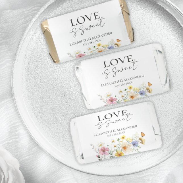 Boho Wedding Love is sweet Hershey's Miniatures (Creator Uploaded)