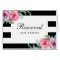 Boho wedding reserved sign. Pink garden flowers