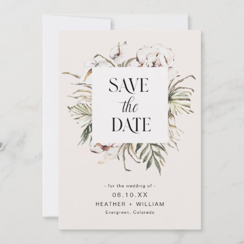 Boho Wedding Save The Date