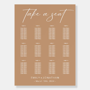 Boho Wedding Seating Chart Foam Board