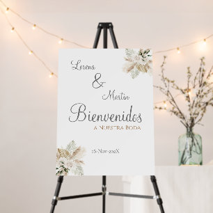 Boho Wedding Spanish Welcome Sign