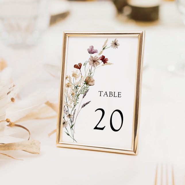 Boho Wedding Table Number (Creator Uploaded)