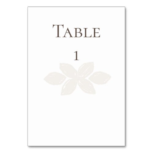 Boho Wedding Table Number Cards