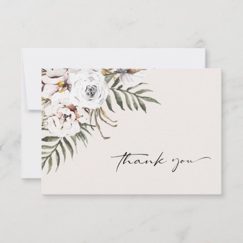 Boho Wedding Thank You Card