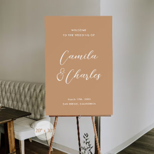 Boho Wedding Welcome Foam Board