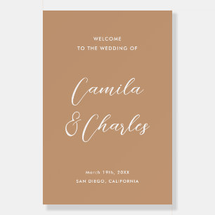 Boho Wedding Welcome  Foam Board
