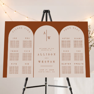 Boho Wedding Welcome Sign w/ Seating Chart