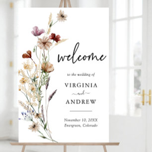 Boho Welcome Wedding Foam Board