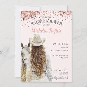 Boho Western Bride Wild West Country Cowgirl Invitation