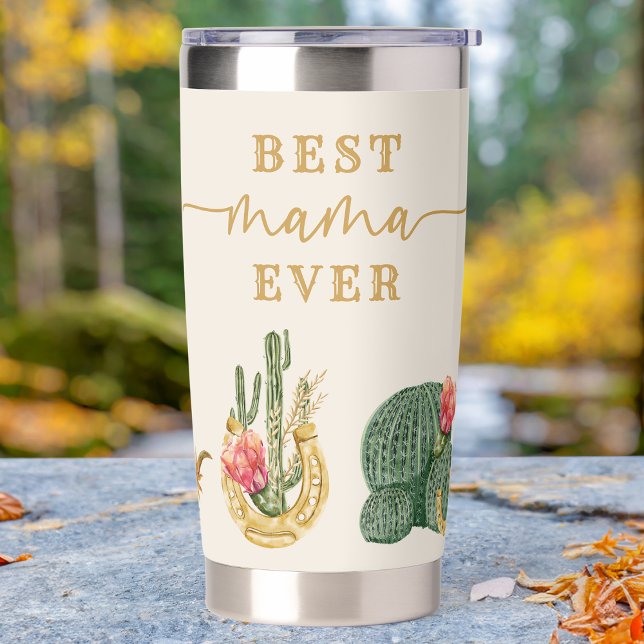 Boho Western Cowboy Best Mama Ever Insulated Tumbler (Boho Western Cowboy Best Mama Ever Insulated Tumbler by Painted Paperie
)