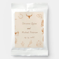 Boho Western Cowboy Illustration Wedding