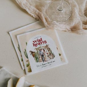 Boho Western Desert Bridal Shower Napkins