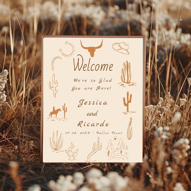 Boho Western Favorite People Wedding Seating chart (Creator Uploaded)