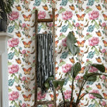 Boho Western Floral Cow Skull Butterflies Wallpaper<br><div class="desc">Express yourself with some fun Peel and Stick Wallpaper! Our print-on-demand custom wallpaper is here to redefine your space. This product would be perfect for Renters, DIY Enthusiasts, Homeowners, College students, Parents and Interior Designers! Transform spaces with ease and style, offering a seamless blend of functionality and design. Feature walls...</div>