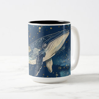 Boho Whale Mandala Mug