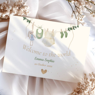 Boho Whimsical Baby Clothes  Announcement