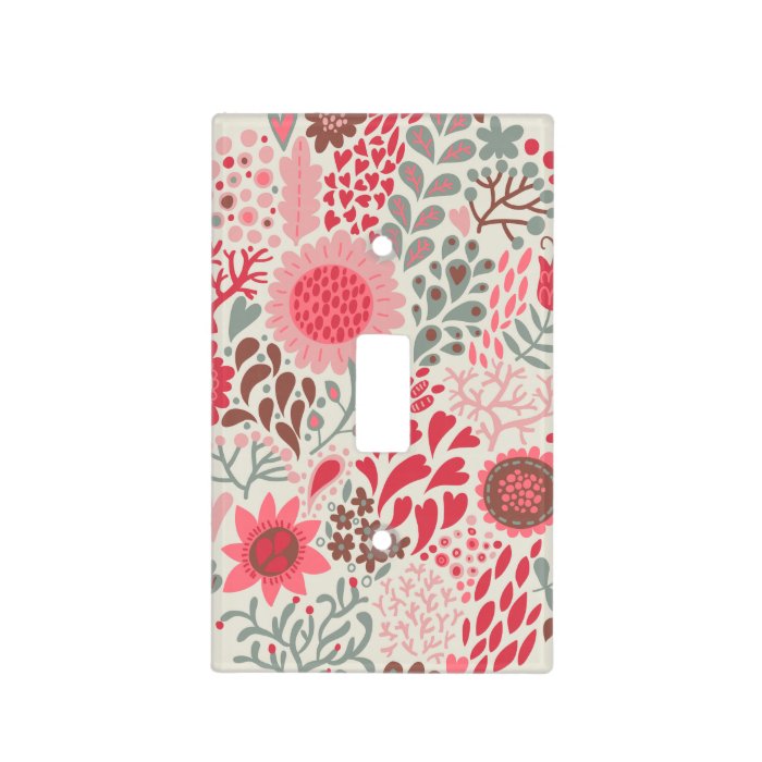 Boho Whimsical Pink Doodle Floral Light Cover | Zazzle