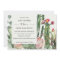 BOHO WHITE PINK FLORAL CACTUS FOLIAGE BABY SHOWER