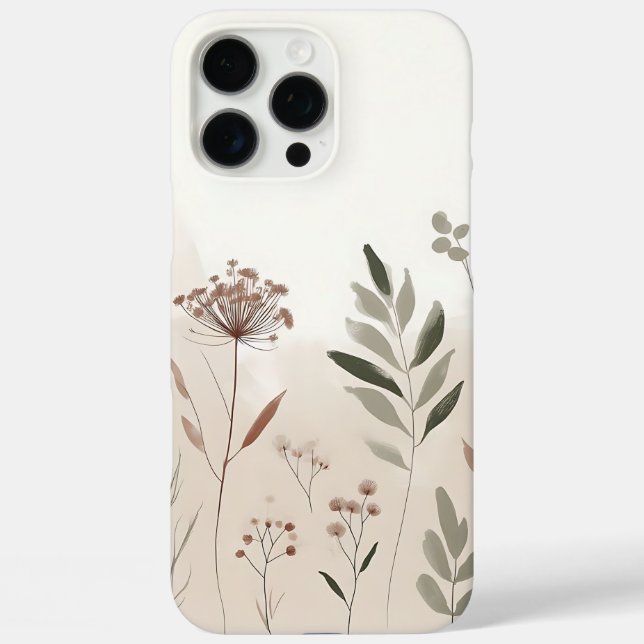 Boho Wild Flower |  Desert Garden Floral Pattern Case-Mate iPhone Case (Back)