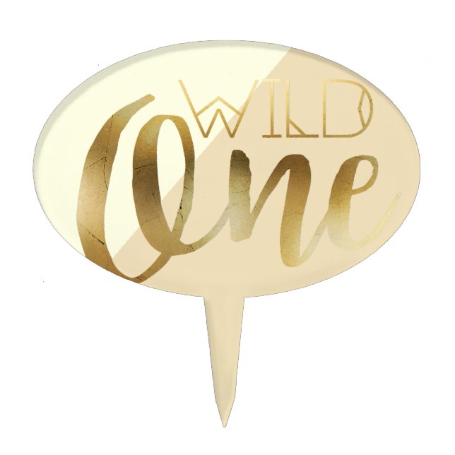 Boho Wild One | First Birthday Party Cake Topper (Front)