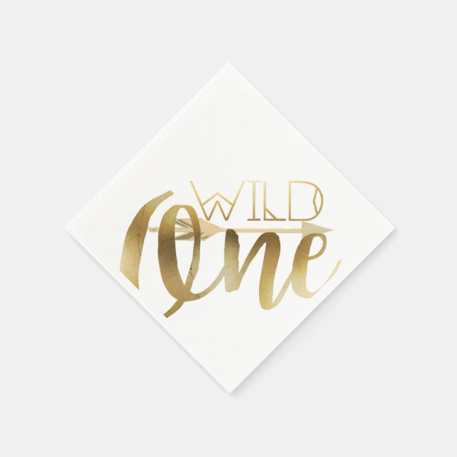 Boho Wild One | First Birthday Party Paper Napkins (Corner)