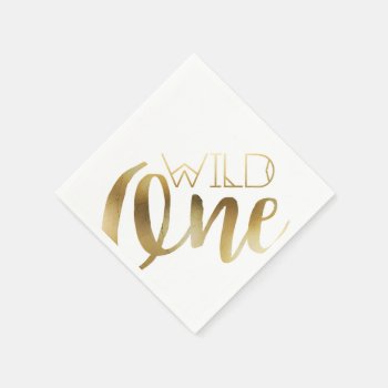 Boho Wild One | First Birthday Party Paper Napkins by RedefinedDesigns at Zazzle