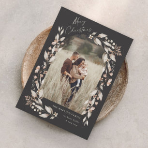 Boho Wildflower Arch Photo Christmas Holiday