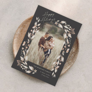 Boho Wildflower Arch Photo Christmas Holiday