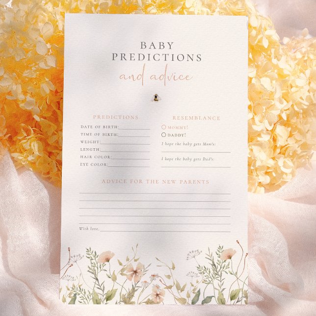 Boho Wildflower Baby Shower Predictions & Advice (Creator Uploaded)