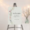 Boho Wildflower Baby Shower Welcome Sign