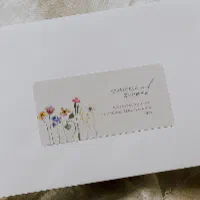 Wrap Around Wedding Address Labels, Envelope Addressing, RSVP