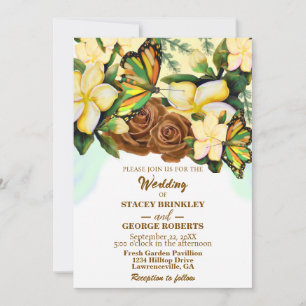 Boho-Wildflower-Botanical-Floral Wedding Invitation