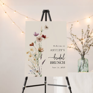Boho Wildflower Bridal Brunch Foam Board