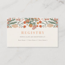 Boho Wildflower Bridal Shower Gift Registry