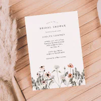 Wildflower Bridal Shower Invitation