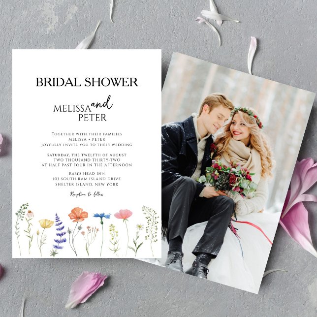 Boho Wildflower Bridal Shower Invitation (Creator Uploaded)