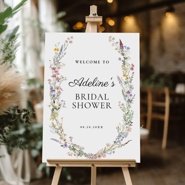 Boho Wildflower Bridal Shower Welcome Sign (Creator Uploaded)
