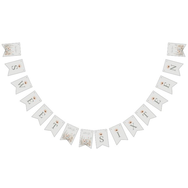 Boho Wildflower Bunting Flags (All)