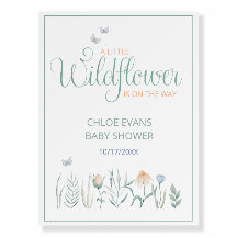 Boho Wildflower Butterfly Boho Baby Shower Welcome