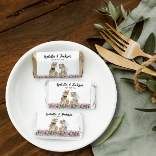Boho Wildflower Dinosaur Theme Wedding Hershey's Miniatures