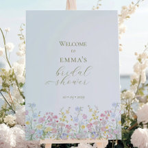 Boho Wildflower Elegant Bridal Shower