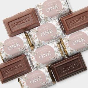 Boho Wildflower Floral Baby Birthday Hershey's Miniatures