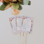Boho Wildflower |  Floral Wedding Program Hand Fan