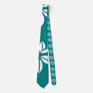 Boho Wildflower Garden Seamless Pattern Neck Tie