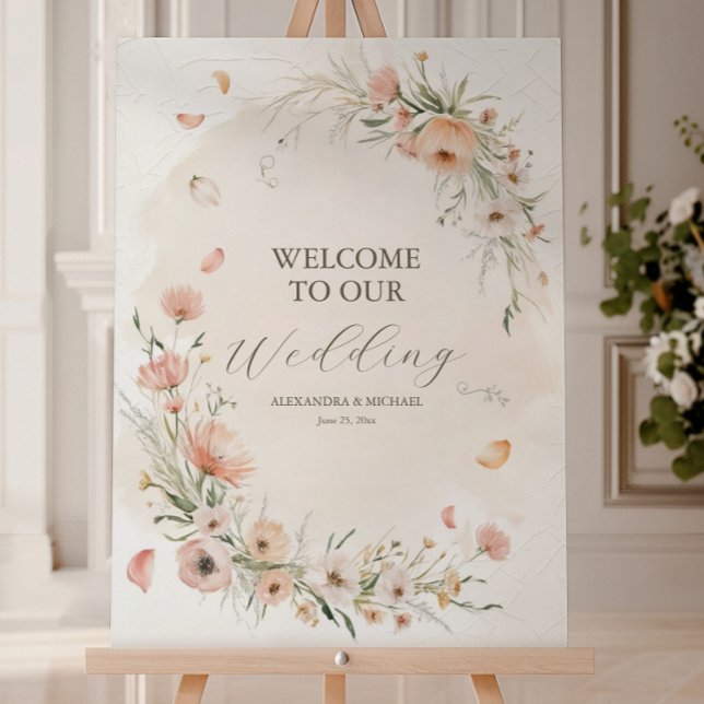 Boho Wildflower Garden Wedding Foam Board (Creator Uploaded)