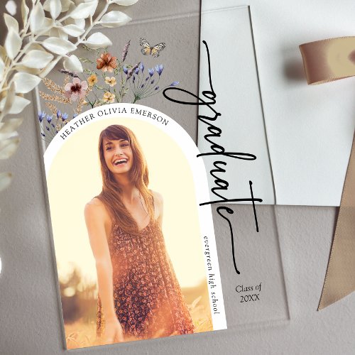 Boho Wildflower Graduate