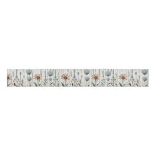 Boho Wildflower Grosgrain Ribbon