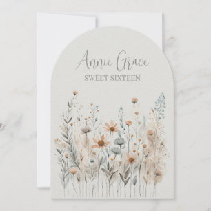 Boho Wildflower Invitation